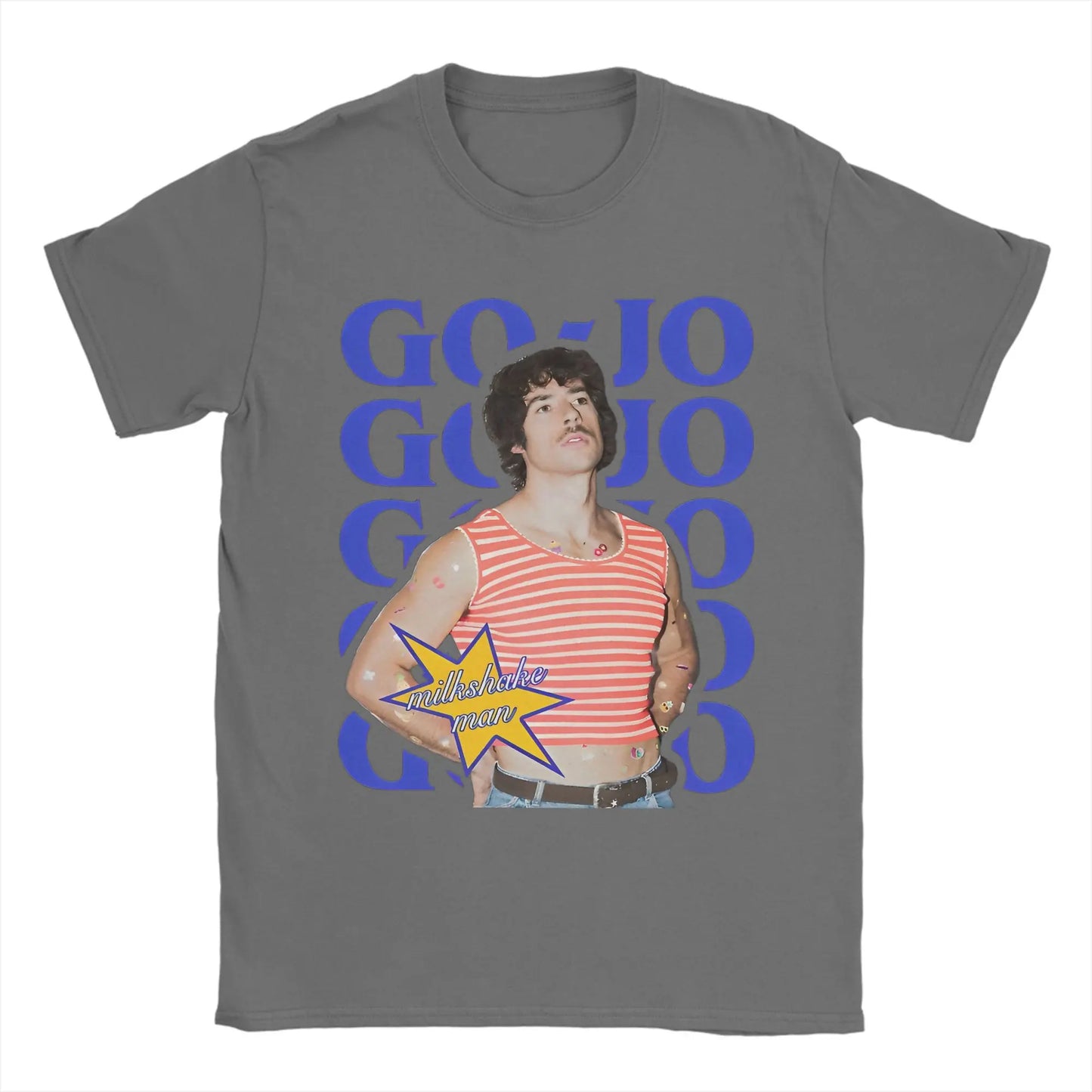 Men's T-Shirt Go Jo Milkshake Man Australia T Shirts Hipster Eurovisions 2025 Summer Tees Vintage 100 Cotton Clothes Plus Size