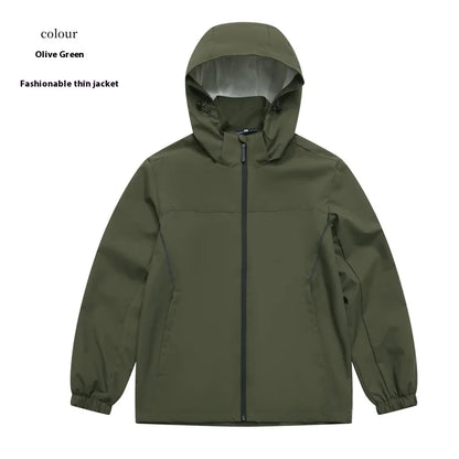 Men's and Women's Outdoor Jackets Spring and Autumn New Jackets Soft Shell Three-proof Jackets Outdoor High-quality Sports Tops