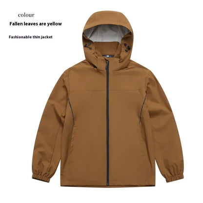 Men's and Women's Outdoor Jackets Spring and Autumn New Jackets Soft Shell Three-proof Jackets Outdoor High-quality Sports Tops