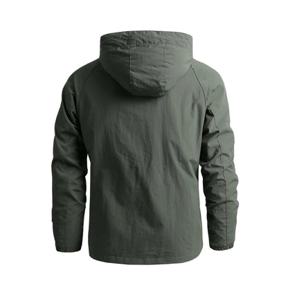 Men Outdoor Hiking Jackets Waterproof Hooded Windbreaker Coat Men 2023 Autumn New Casual Jacket Retro Sports Jackets Men