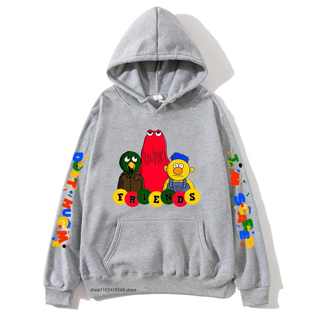Meme-dont Hug Me Im Scared Hoodies Cartoon Graphic Sweatshirts for Women Men's Unisex Sudaderas Boys/girls Clothing Y2k Clothes