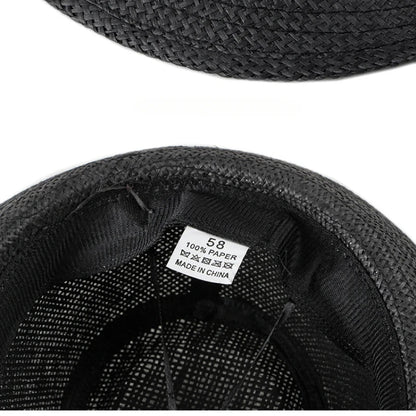 Women Beach Hats in Spring Summer British European and American Jazz Hats Men Fedoras Straw Hats Outdoor Travel Bucket Sun Hats
