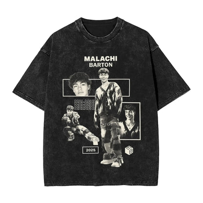 Washed T Shirt Malachi Barton Hip Hop Retro T-Shirts Oversize  Streetwear 100% Cotton Graphic Printed Tops Tops Tees Men Women