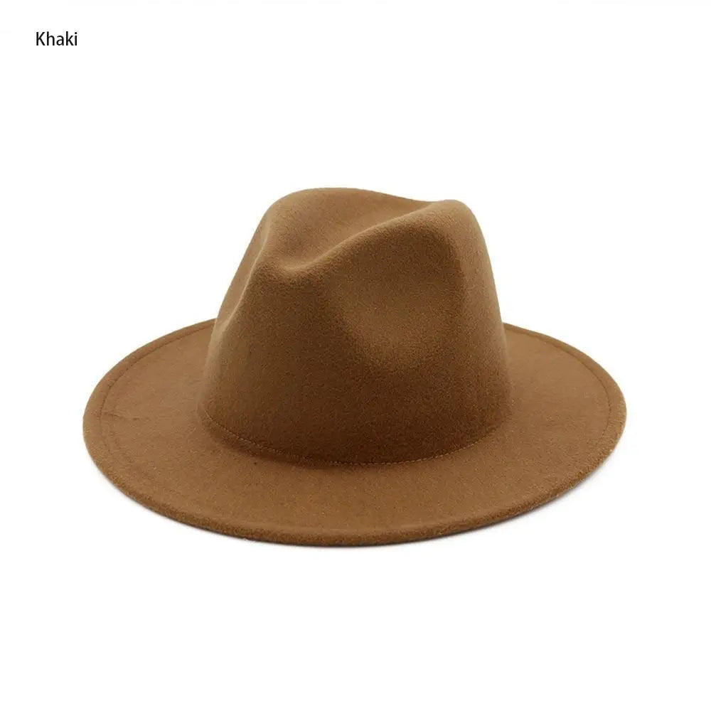 Vintage Wide Brim Cowboy Hat Women Men Dress Dance Party Stage Performance Jazz Cap Panama Fedora Hat
