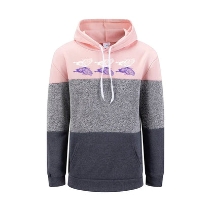 Hoodies Women Ethnic Style Printing Splicing Sweatshirts Quality Pullover Daily Casual Comfort Woman Clothing New Street Tops