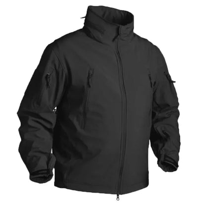 Men Fleece Jacket Tactical Jackets Waterproof Camo Coats Multi-pockets Hunting Clothes Hood Windbreakers Keeping Warm Clothing