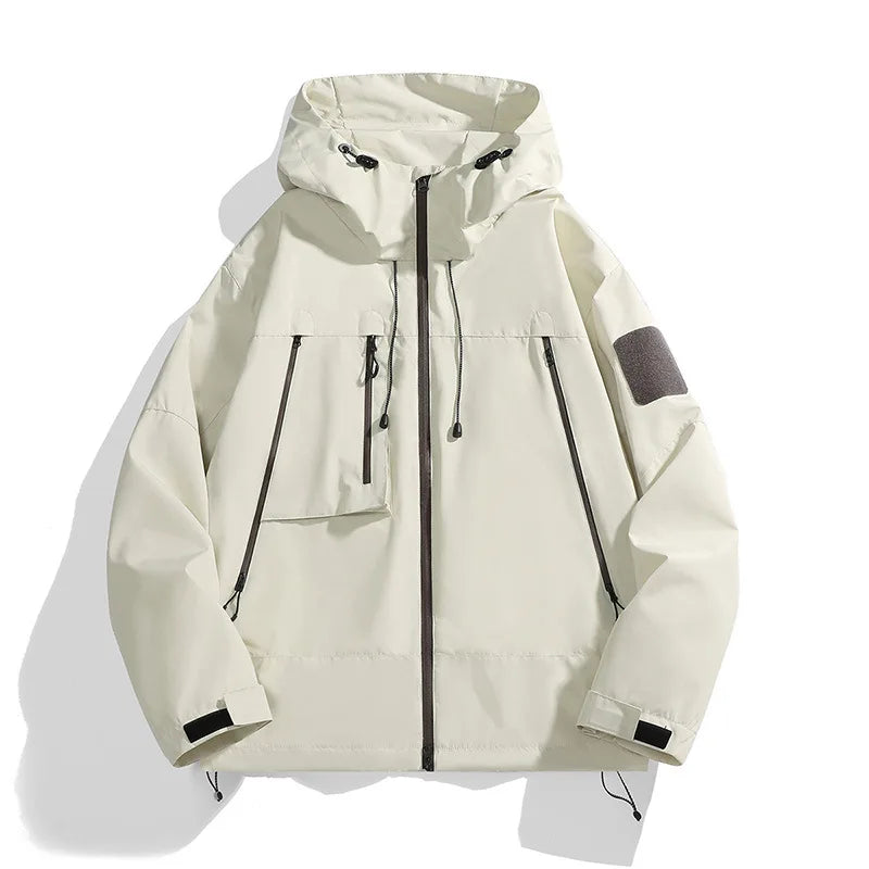 Jackets for Men and Women in Autumn and Winter Hooded Outdoor Windproof and Waterproof Mountaineering Clothing Couple Jackets