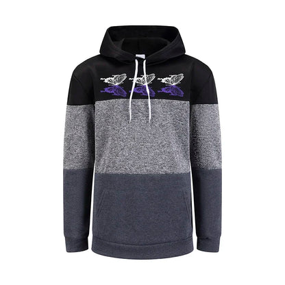 Hoodies Women Ethnic Style Printing Splicing Sweatshirts Quality Pullover Daily Casual Comfort Woman Clothing New Street Tops