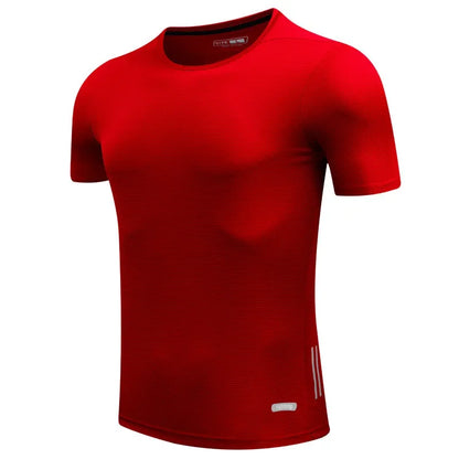T Shirts For Man Homme Running Designer Quick Dry Short Sleeve Exercise Slim Sport Training Clothes Workout Bodybuilding Tee