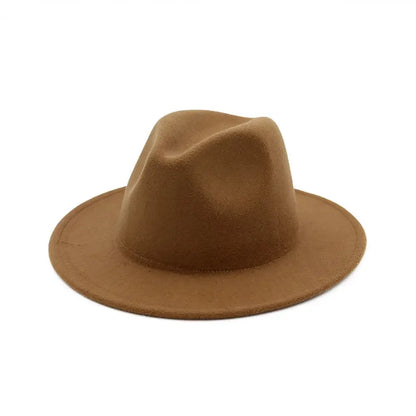 Hat Women Hat LuxuryHats for Men Women Fashion Formal Wedding Decorate Camel Panama Cap Jazz Flat Brim Top Fedora Hat Gorras