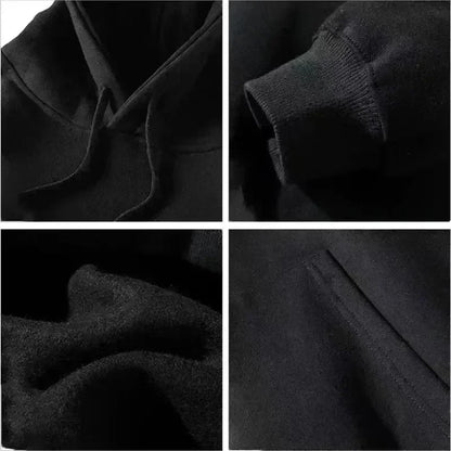 HOODIE CON CAPPUCCIO HEAVY METAL ROCK BAND MUSIC Autumn Winter Casual Thick Cotton Men's Top Solid Color Hoodies Sweatshirt