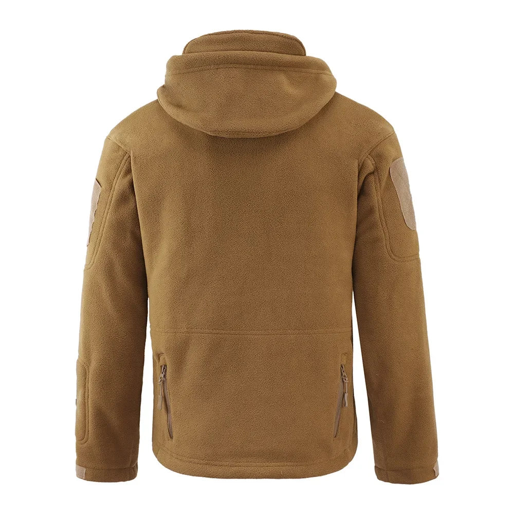 Hiking Jackets Windproof Thermal Hunting Clothes Fleece Windbreaker Winter Softshell Jacket Men Tactical Suit Military Camping