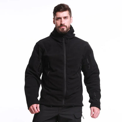 Hiking Jackets Windproof Thermal Hunting Clothes Fleece Windbreaker Winter Softshell Jacket Men Tactical Suit Military Camping