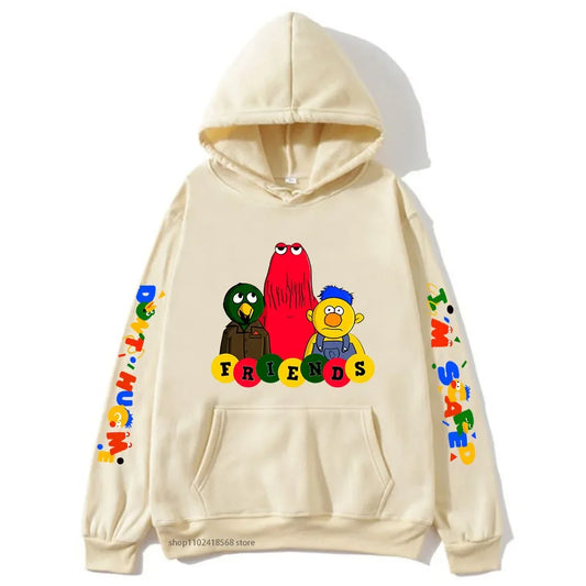 Meme-dont Hug Me Im Scared Hoodies Cartoon Graphic Sweatshirts for Women Men's Unisex Sudaderas Boys/girls Clothing Y2k Clothes