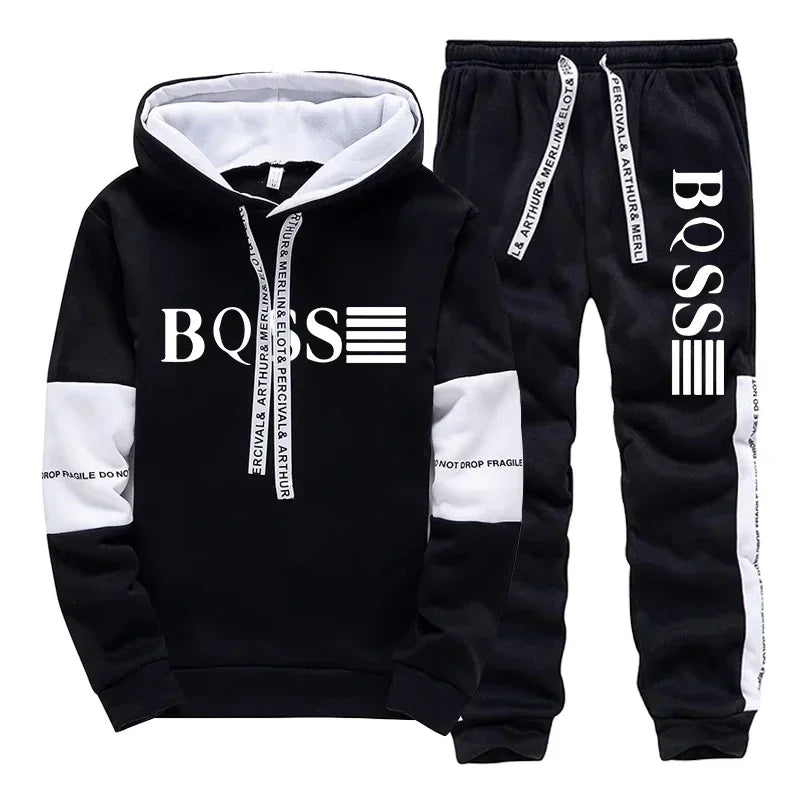 Hoodies Autumn Winter Single Sweatshirts and Sweatpants Men High Quality Casual Versatile Daily Sports Men's Tracksuit Fashion