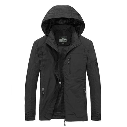 Men's Windbreaker Jackets Waterproof Hooded Water Proof Wind Breaker Casual Coat Male Clothing  Autumn Jackets Men TOP