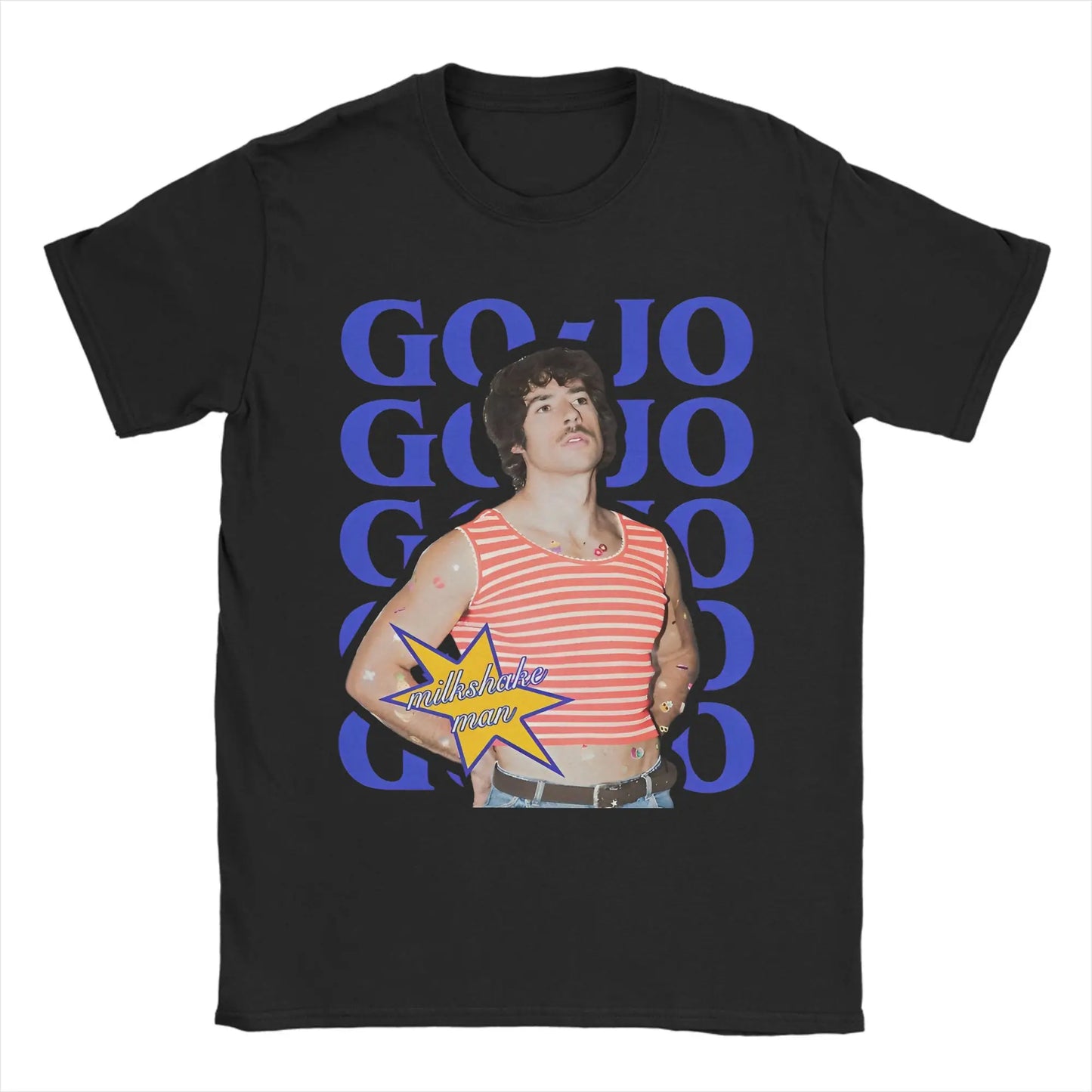Men's T-Shirt Go Jo Milkshake Man Australia T Shirts Hipster Eurovisions 2025 Summer Tees Vintage 100 Cotton Clothes Plus Size