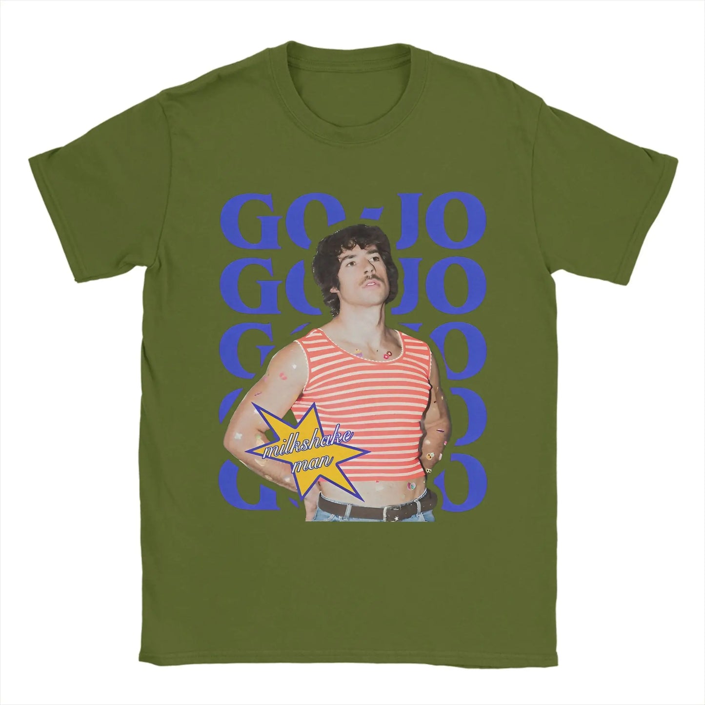 Men's T-Shirt Go Jo Milkshake Man Australia T Shirts Hipster Eurovisions 2025 Summer Tees Vintage 100 Cotton Clothes Plus Size