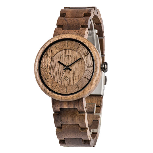 Wooden Watches Uwood Series 38mm Unisex Natural Handmade Wood Watch Band Adjustable
