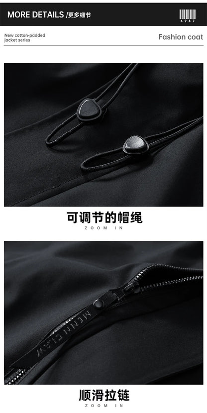 Windbreaker Cargo Jackets For Men Motorcycle Military Clothing Waterproof Male Hooded Jacket Camping Outdoor Hiking Men's Coat