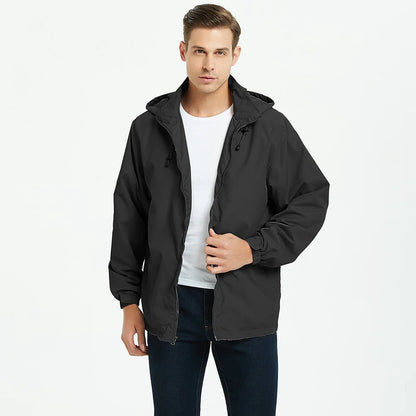Outdoor Jacket Thin Jacket Hooded Windproof Waterproof European and American Men's Jacket