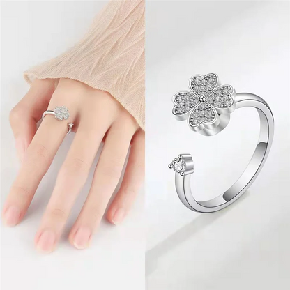 Rotatable Adjustable Rings for Women Men Relax Ring Aesthetic Jewelry Gift Fashion Ring A 2PCS