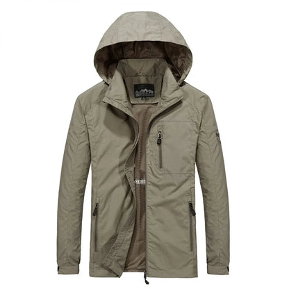 Men's Windbreaker Jackets Waterproof Hooded Water Proof Wind Breaker Casual Coat Male Clothing  Autumn Jackets Men TOP