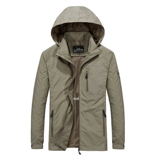 Men's Windbreaker Jackets Waterproof Hooded Water Proof Wind Breaker Casual Coat Male Clothing  Autumn Jackets Men TOP