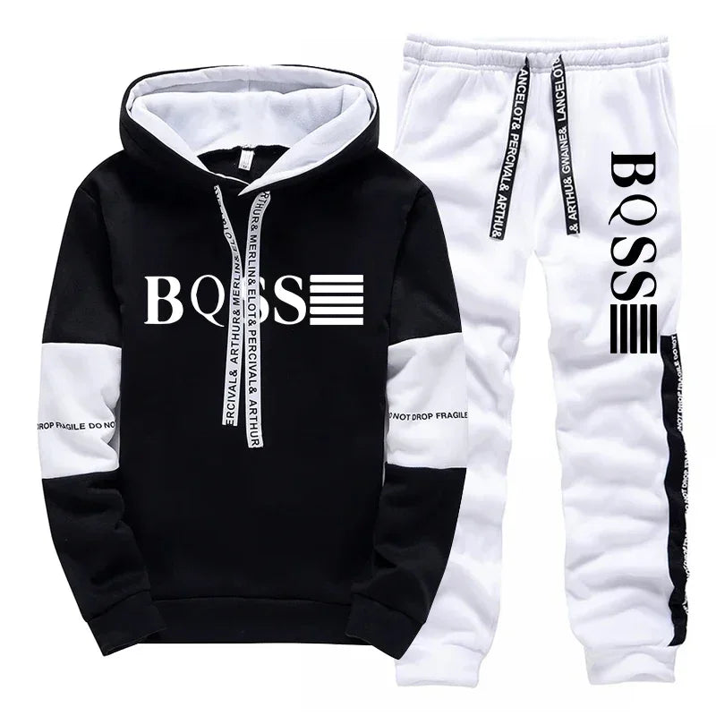 Hoodies Autumn Winter Single Sweatshirts and Sweatpants Men High Quality Casual Versatile Daily Sports Men's Tracksuit Fashion