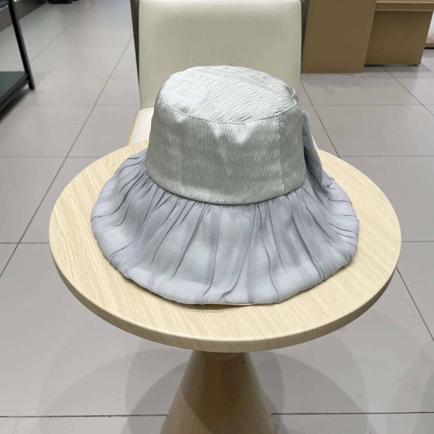 Hat for Women D Series Fisherman Hat New Fashionable  Pleated Design Big Bow Neat Shape Exquisite Design Super Attractive Top
