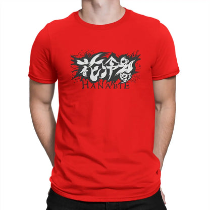 Men's T-Shirt Logo Novelty 100% Cotton Tees Short Sleeve Hanabie T Shirts Crew Neck Clothing Gift Idea