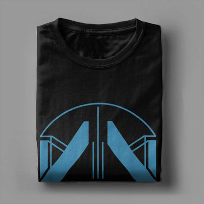 Men T-Shirts Drawbridge Logo Death Stranding 2 Casual Cotton Tee Short Sleeve Gaming T Shirts Crew Neck merch Birthday Present