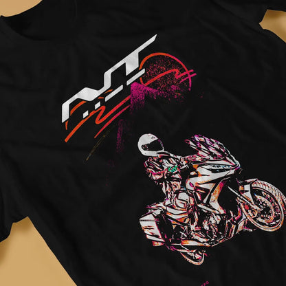 Men NT1100 T Shirts Moto Tops Fashion Short Sleeve Round Collar Tee Shirt Graphic T-Shirts