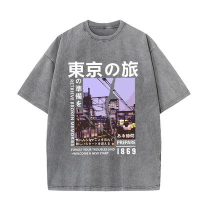Men's T-shirts 100% cotton casual T-shirts Men's summer retro fashion tops High quality T-shirts