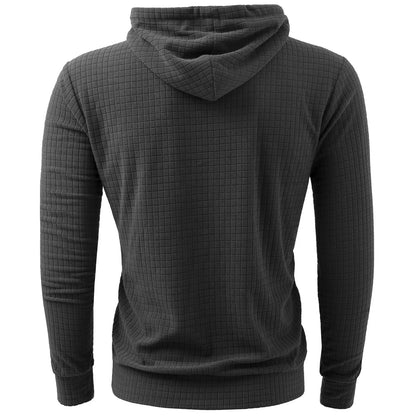 Hooded Sports Tops Men Running Outfits Long Sleeve Hoodies Sweatshirt Daily Classic Simple Comfy Fitting Half Zipper Hoodies